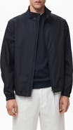 MANGO Stand Collar Cotton Zip Jacket