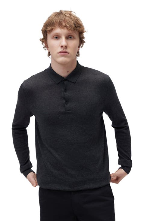 Men's Cashmere Silk Polo