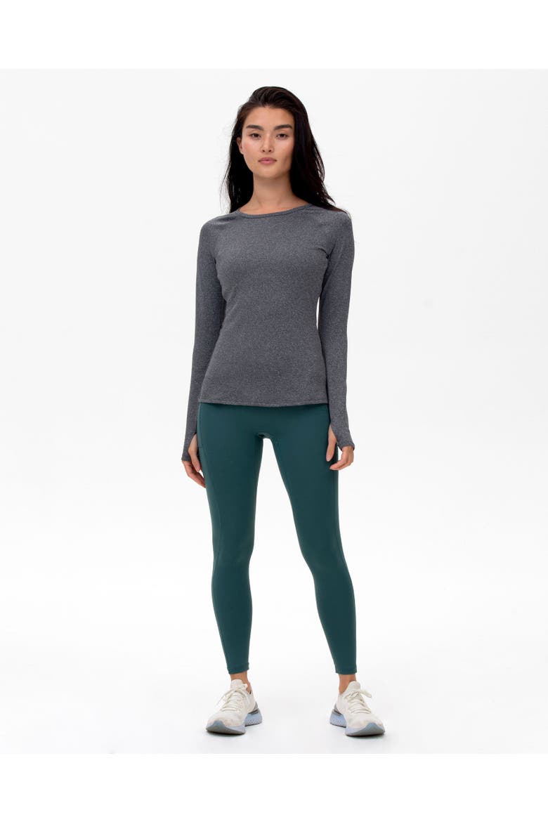 Citizen Compression Long Sleeve Top, Alternate, color, Heather Grey