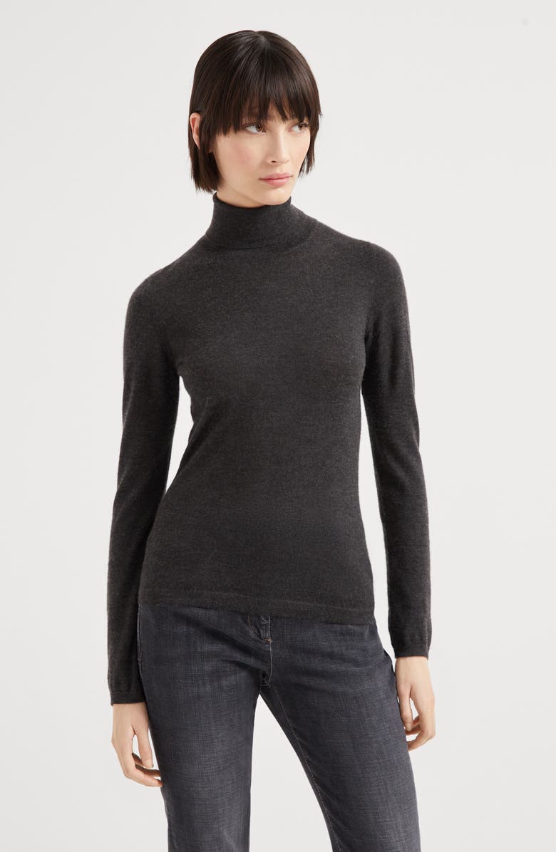 Brunello Cucinelli Lightweight sweater, Alternate, color, Anthracite