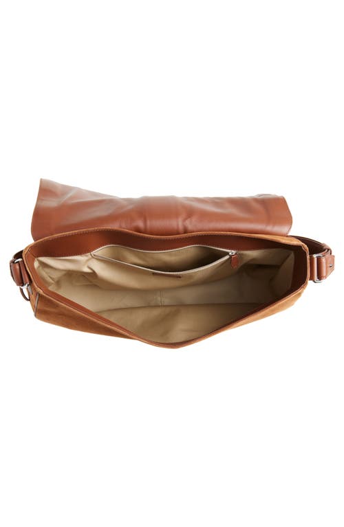 Alexander Mcqueen Mcqueen Maxi T-bar Suede Shoulder Bag In Dark Brown/silver