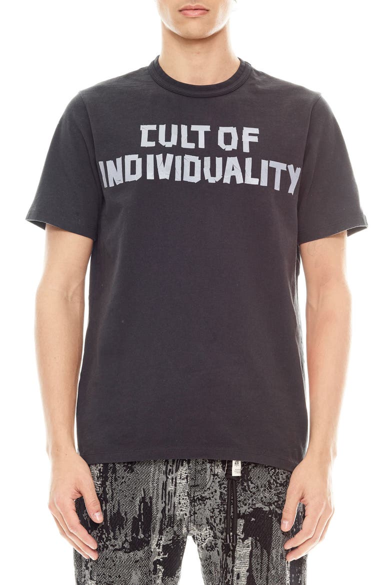 Shimuchan Logo Cotton Graphic T-Shirt, Main, color, VINT CHARCOAL