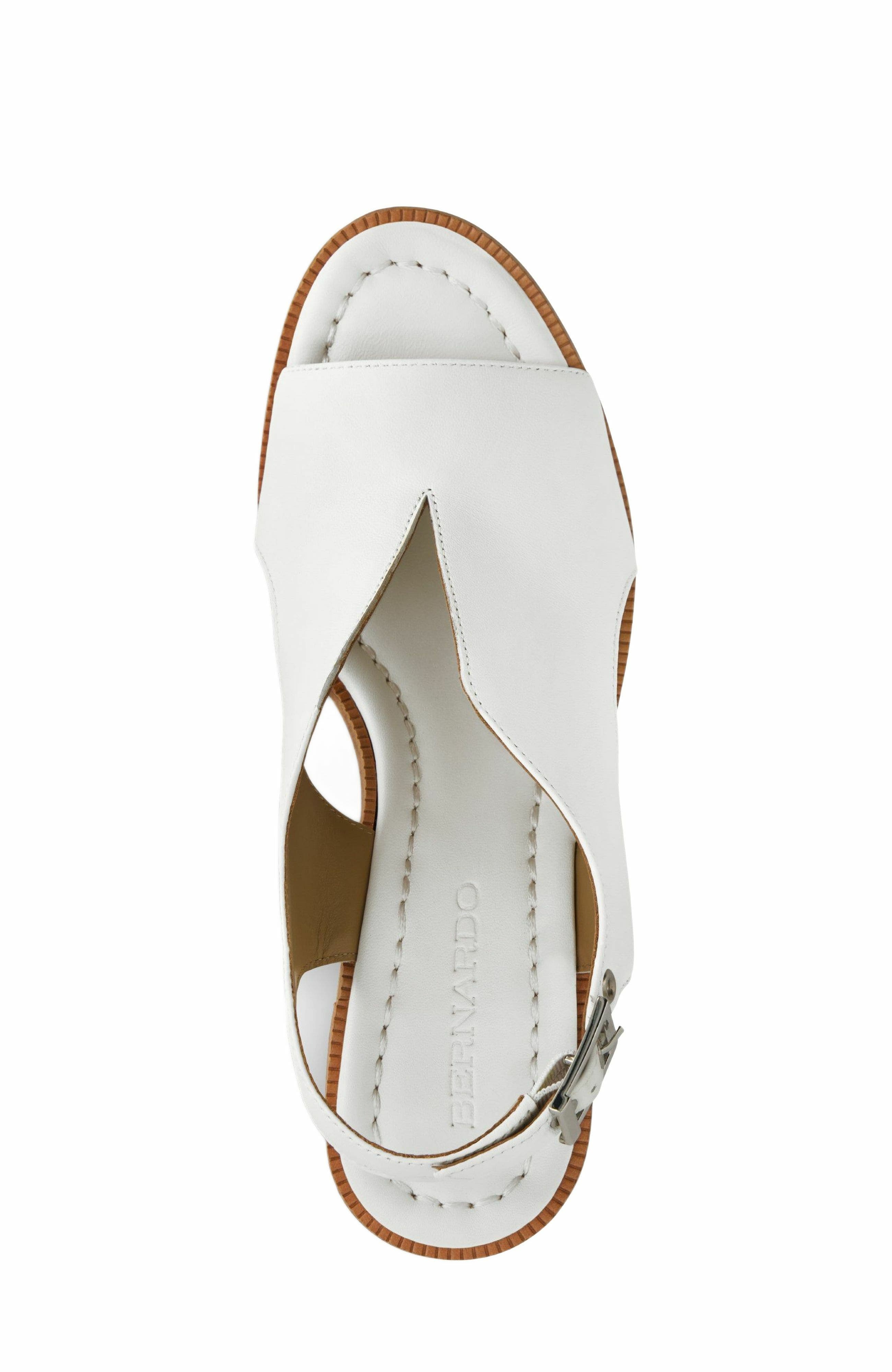 Bernardo Footwear Kuarta Wedge Sandal, Alternate, color, White