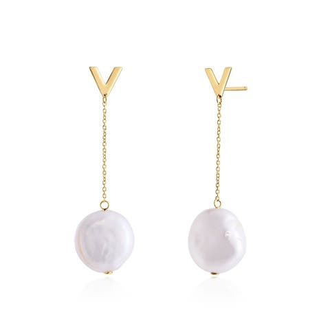 Pearl Drop Dangle Earrings