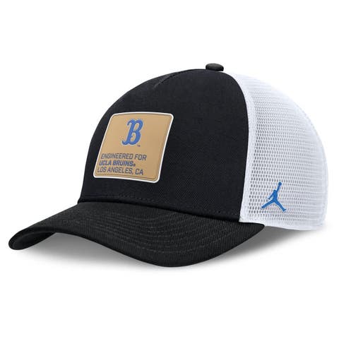 Men's Jordan Brand  Black/White UCLA Bruins 2025 On-Field Rise Engineered Trucker Adjustable Hat
