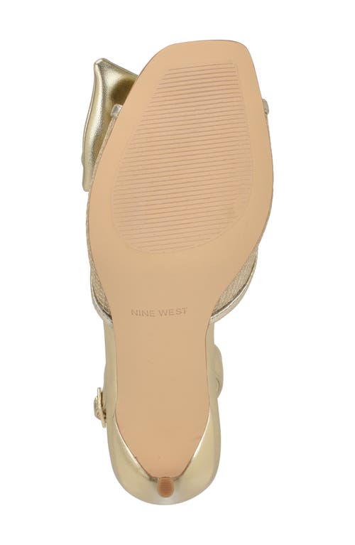Nine West Gergia Slingback Sandal In Gold