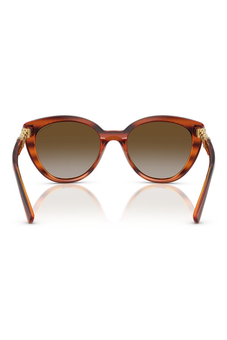 53mm Polarized Cat Eye Sunglasses, Alternate, color, HAVANA