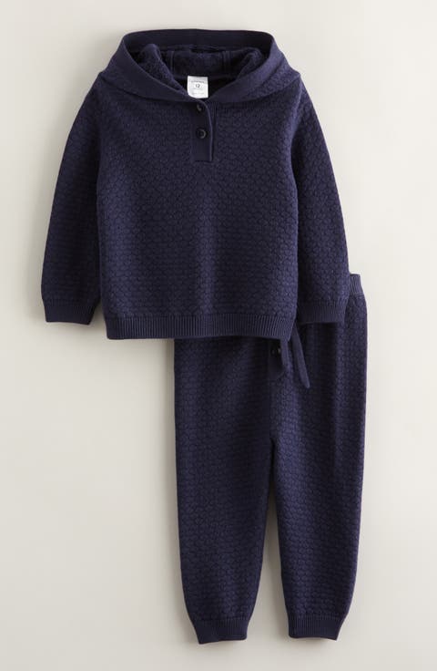 Honeycomb Knit Hoodie & Joggers Set (Baby)