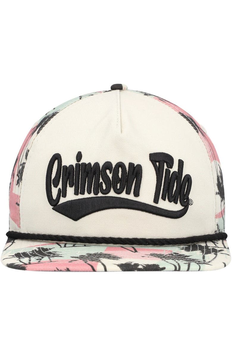 New Era Men's New Era Cream Alabama Crimson Tide High Tide Golfer Snapback Hat, Alternate, color,