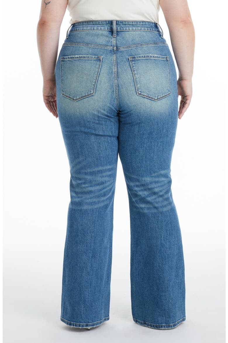 High Waist Bootcut Jeans, Alternate, color, RETRO