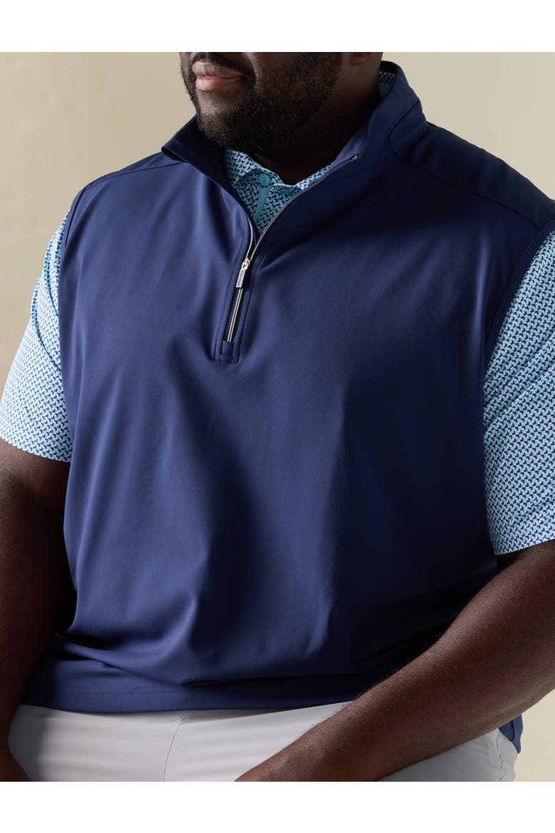 Big & Tall Pure Touch 1/4-Zip Vest, Alternate, color, PEACOAT