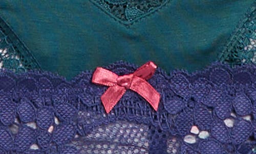 Honeydew Pack Of Three Willow Thong In Zealous/spruce/twilight Rose
