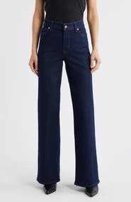 FRAME Long Le Slim Palazzo High Waist Wide Leg Jeans