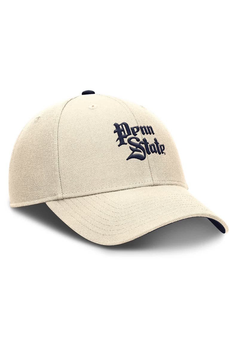 Men's Nike Natural Penn State Nittany Lions Rise Legacy Adjustable Hat, Alternate, color, Natural