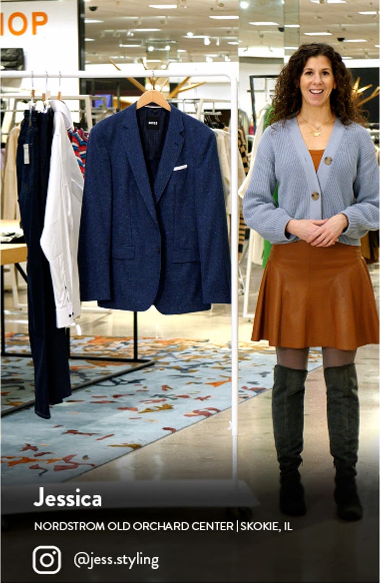 Hutson Slim Fit Glen Check Wool Sport Coat, sales video thumbnail