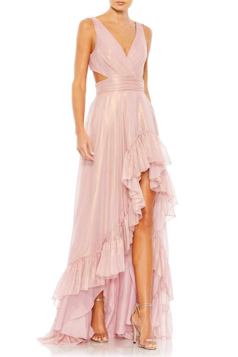 side cut out high low dress Mac Duggal 49530