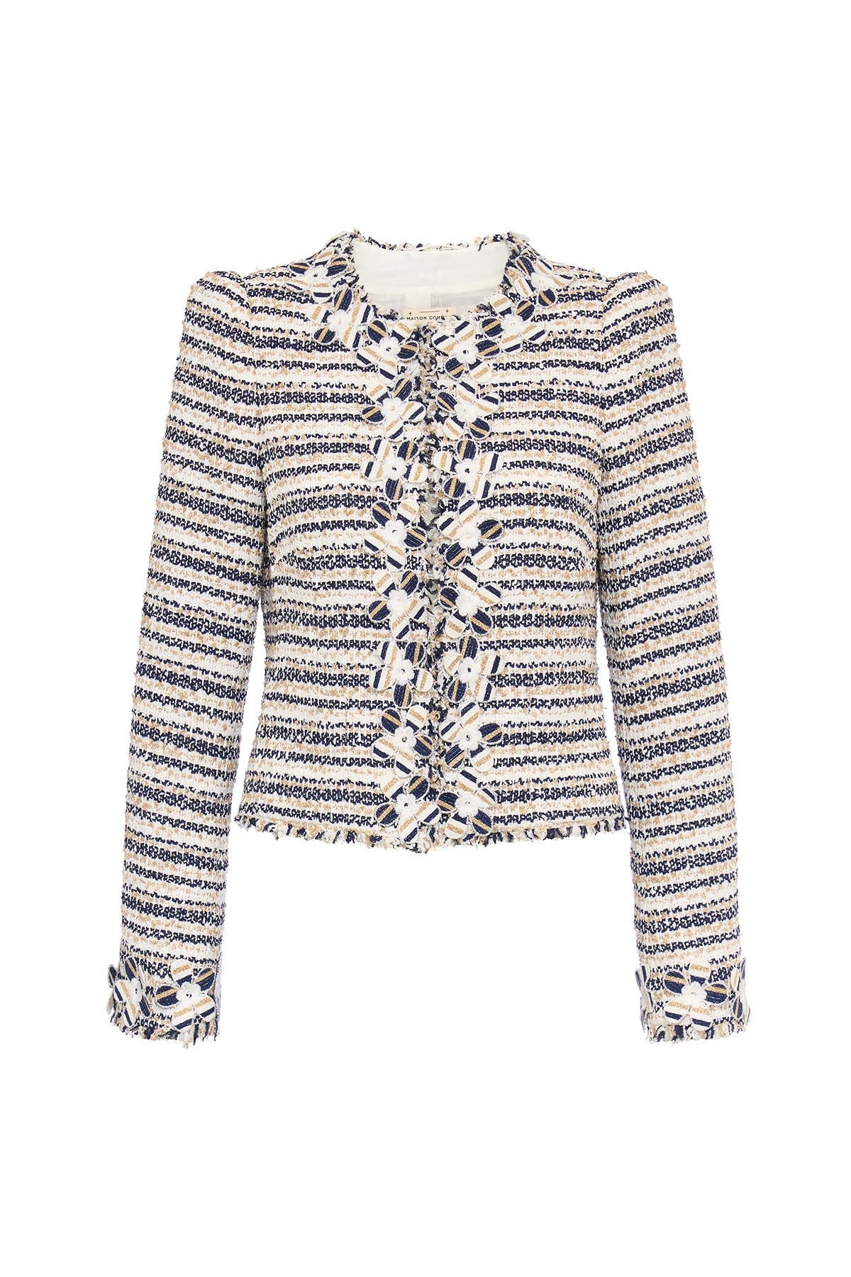 selected White Navy Gold