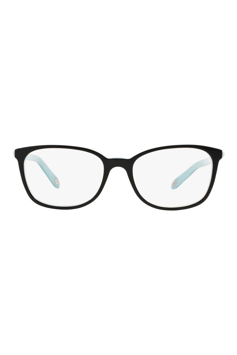 Universal Fit 53mm Square Optical Glasses, Main, color, BLACK BLUE