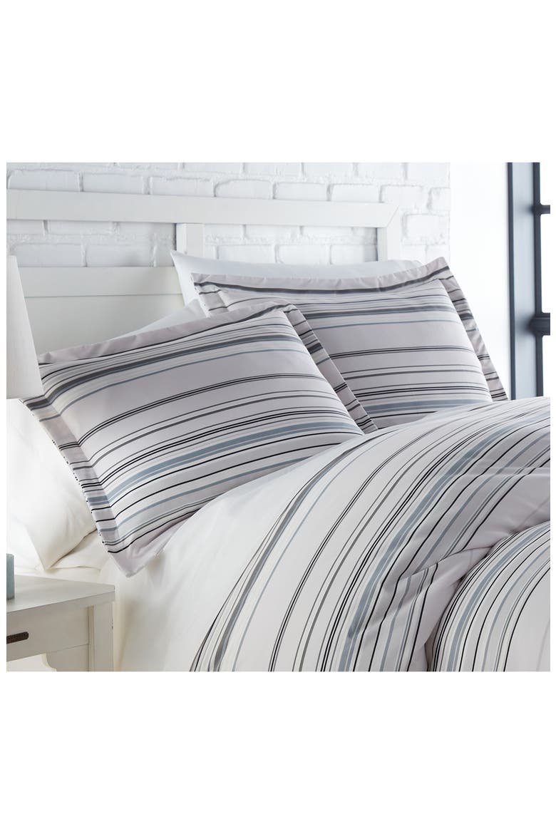 Stripe Collection - Luxury Premium Oversized Comforter Set, Alternate, color, GRAY