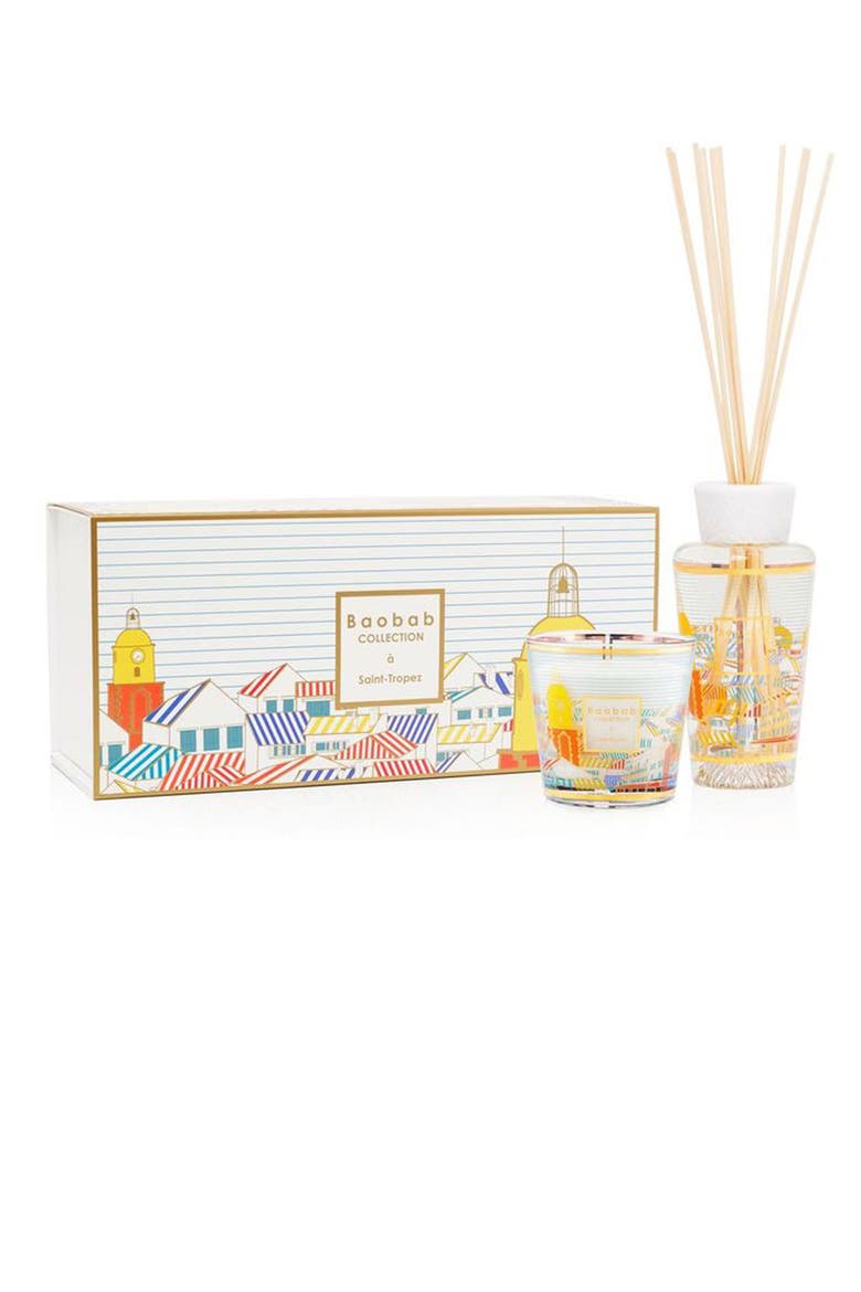 My First Baobab Gift Box Saint-Tropez Candle & Diffuser, Main, color, SAINT-TROPEZ