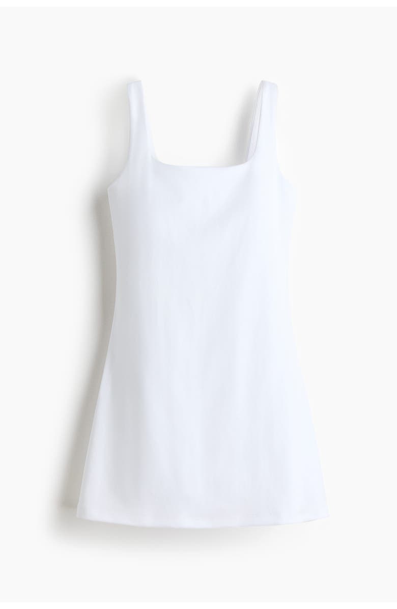 H&M Tennis Dress With Softmove, Main, color, White