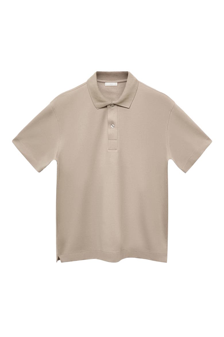 Relaxed Fit Cotton Blend Polo, Alternate, color, LIGHT/ PASTEL GREY