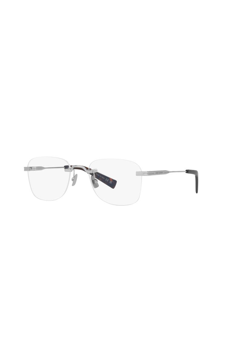 53mm Round optical glasses, Main, color, Silver