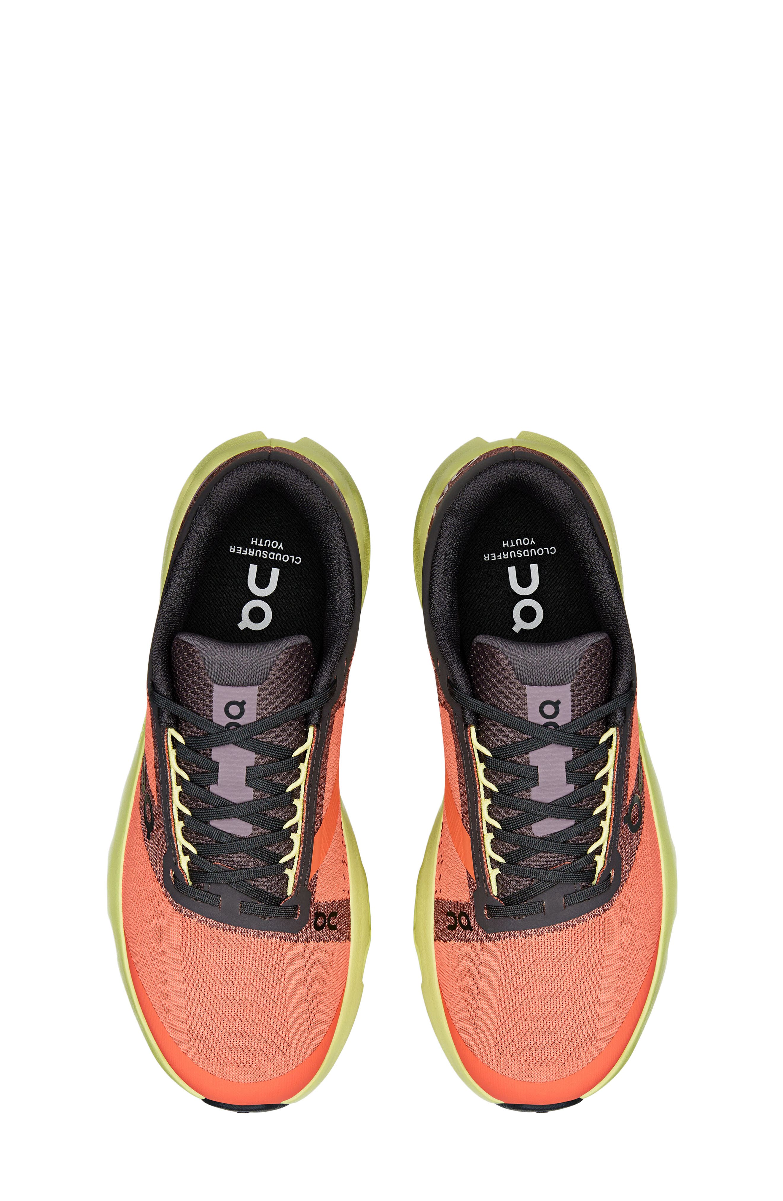 On Kids' Cloudsurfer Running Shoe, Alternate, color, Pebble/ Reef