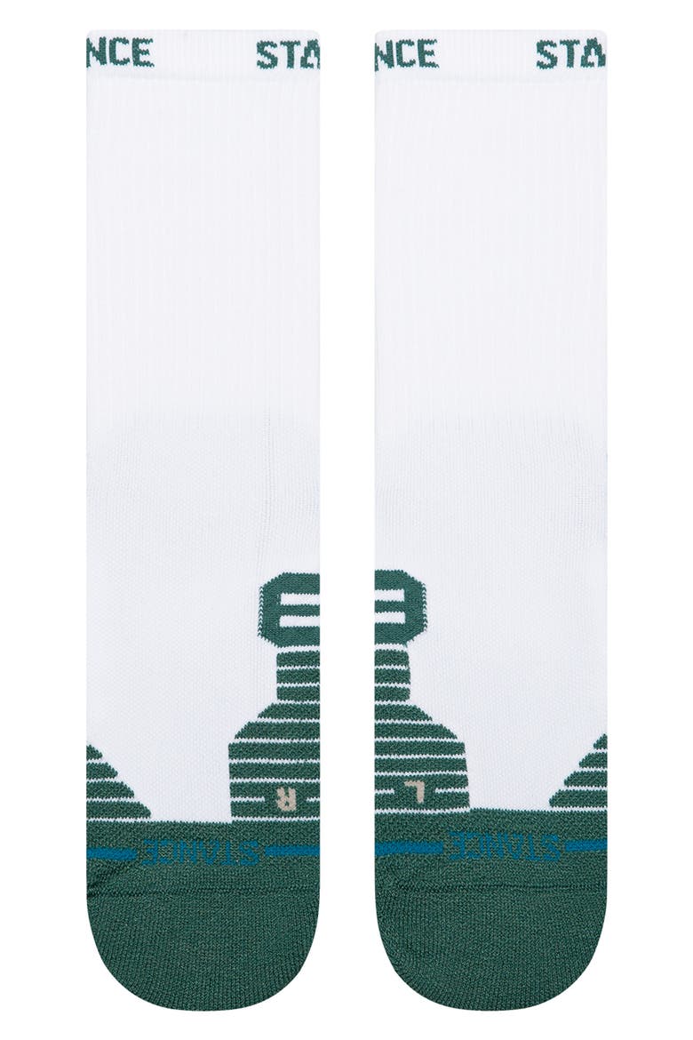 Fairway Rib Crew Socks, Alternate, color, WHITE