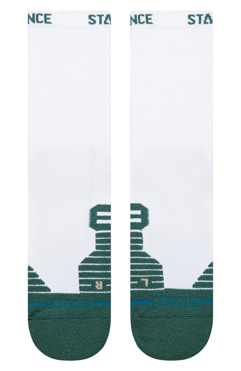 Stance Fairway Rib Crew Socks, Alternate, color, White