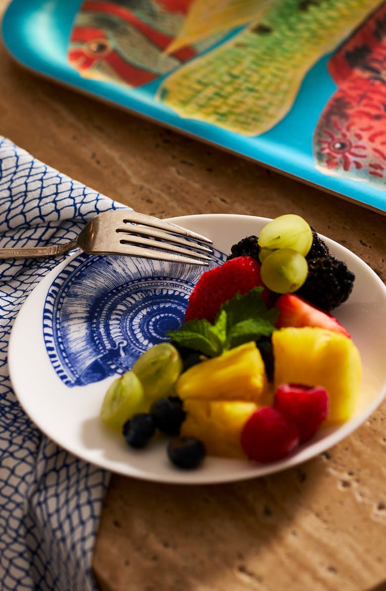 Caskata Shells Small Plates, Mixed Set of 4 - Porcelain, Alternate, color,