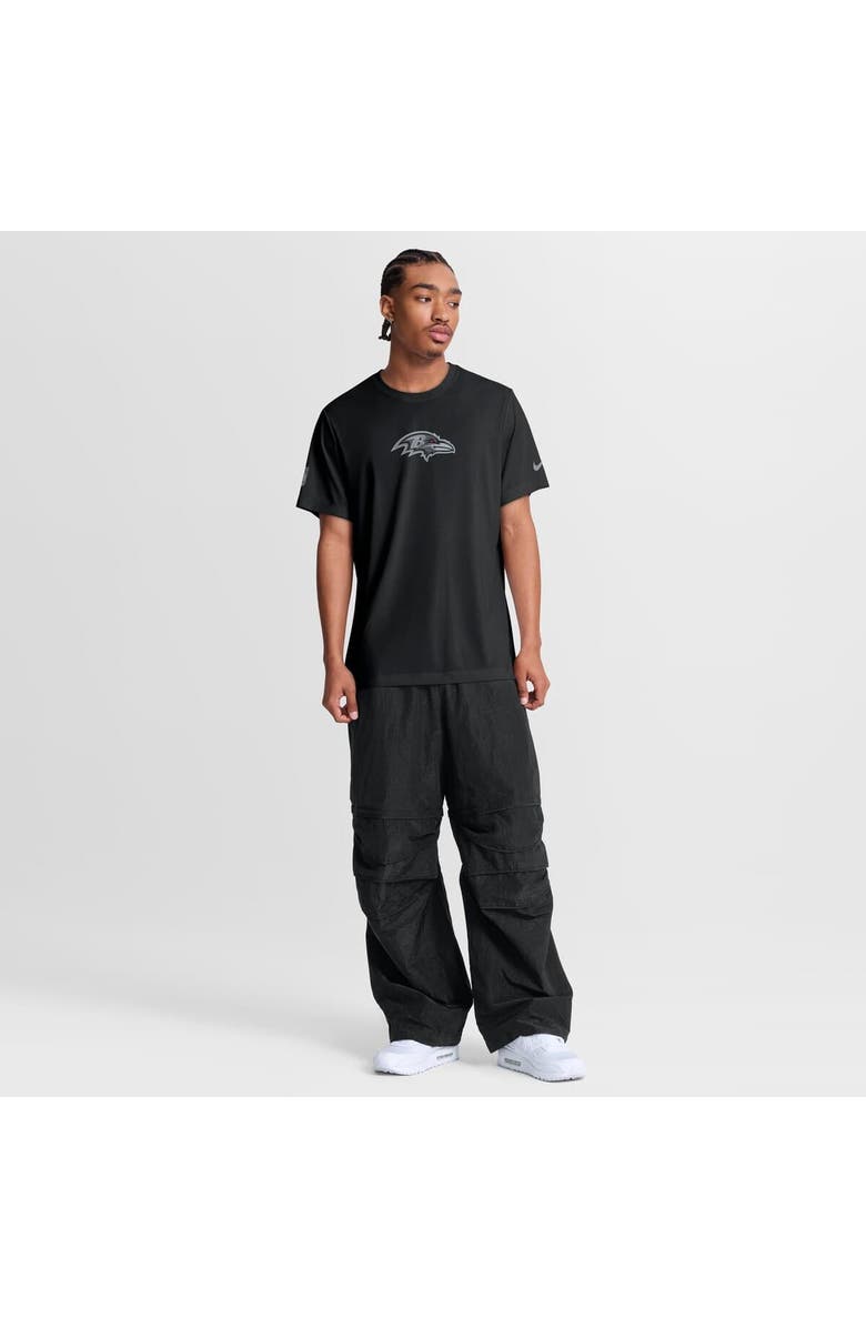 Nike Men's Nike Black Baltimore Ravens Sideline Lead The Charge Legend Dri-FIT T-Shirt, Alternate, color, Black