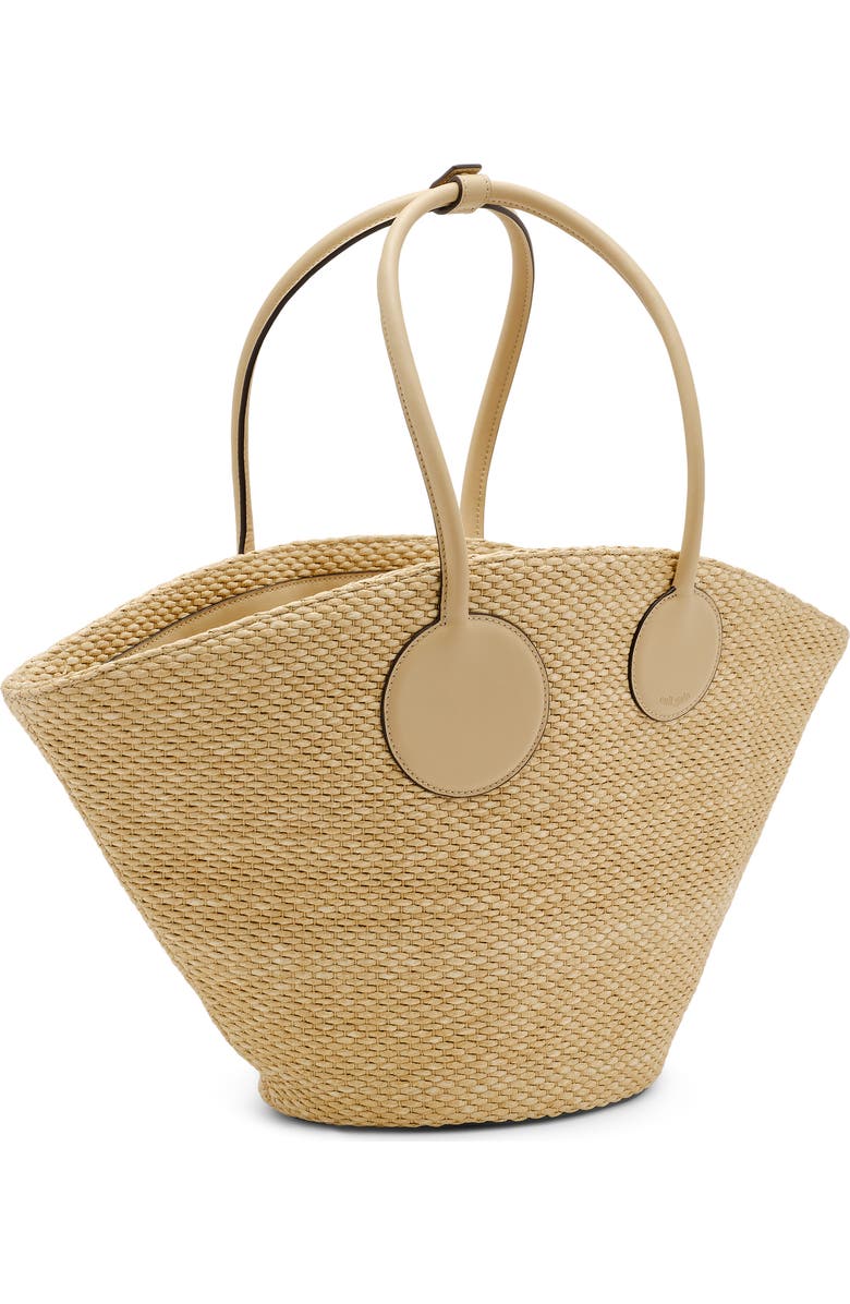 Cult Gaia Jayleen Woven Raffia Tote, Alternate, color, Natural
