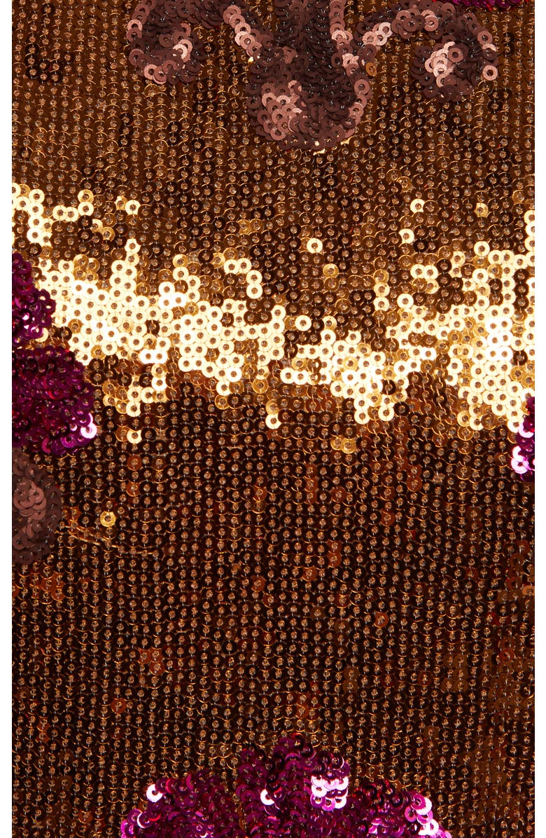 La DoubleJ Holly Crop Top Textured Sequins Rust, Alternate, color, Textured Sequins Rust