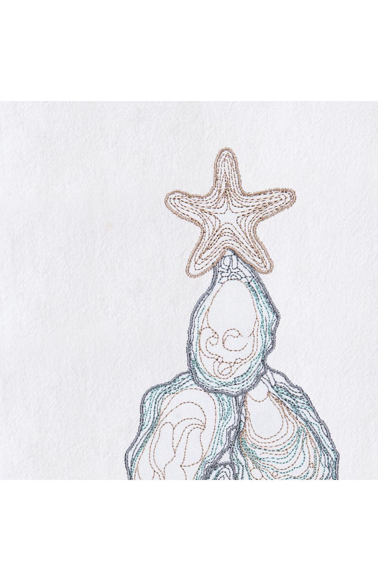 C&F Home Oyster Tree Kitchen and Bathroom Graphic Print Hand Towel, Alternate, color, Blue