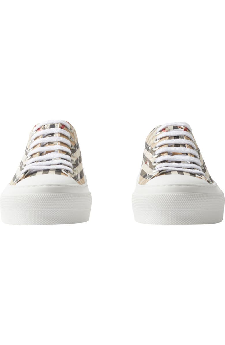 Burberry Jack Check Low Top Sneaker, Alternate, color, Archive Beige