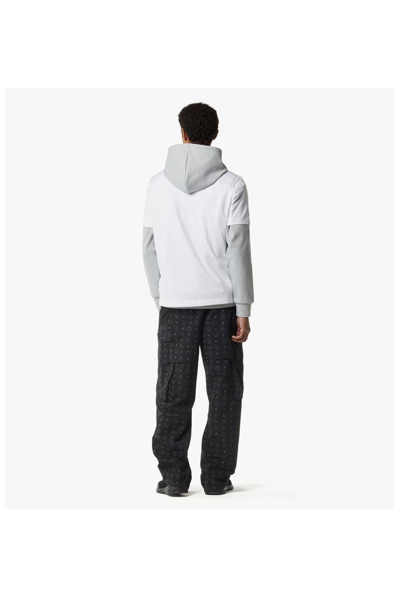 Monogram Cargo Pants in Recycled Nylon, Alternate, color, White