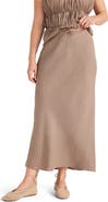 Haven Well Within Linen Bias Cut Midi Skirt