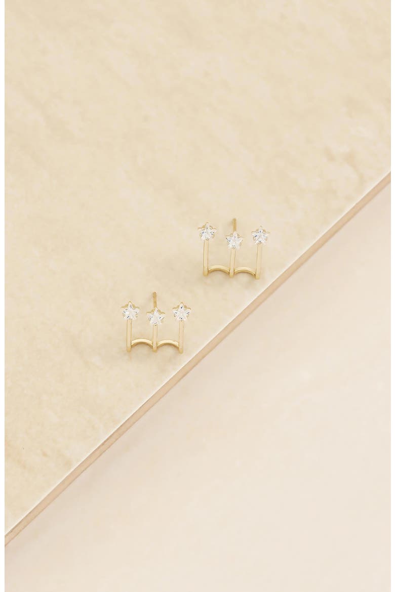 Ettika Crystal Ear Crawler Stud Earrings (Women) | Nordstromrack