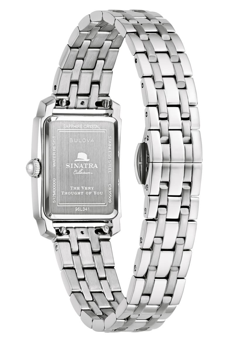 Frank Sinatra Collection Bracelet Watch, 34mm, Alternate, color, SILVER-TONE