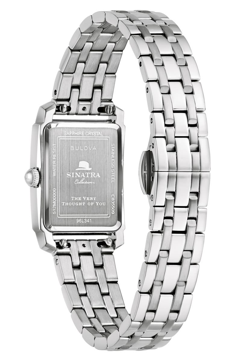 BULOVA Frank Sinatra Collection Bracelet Watch, 34mm, Alternate, color, Silver-Tone