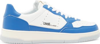 Roberto Cavalli Cavalli Class Two-Tone Perforated Low Top Sneaker