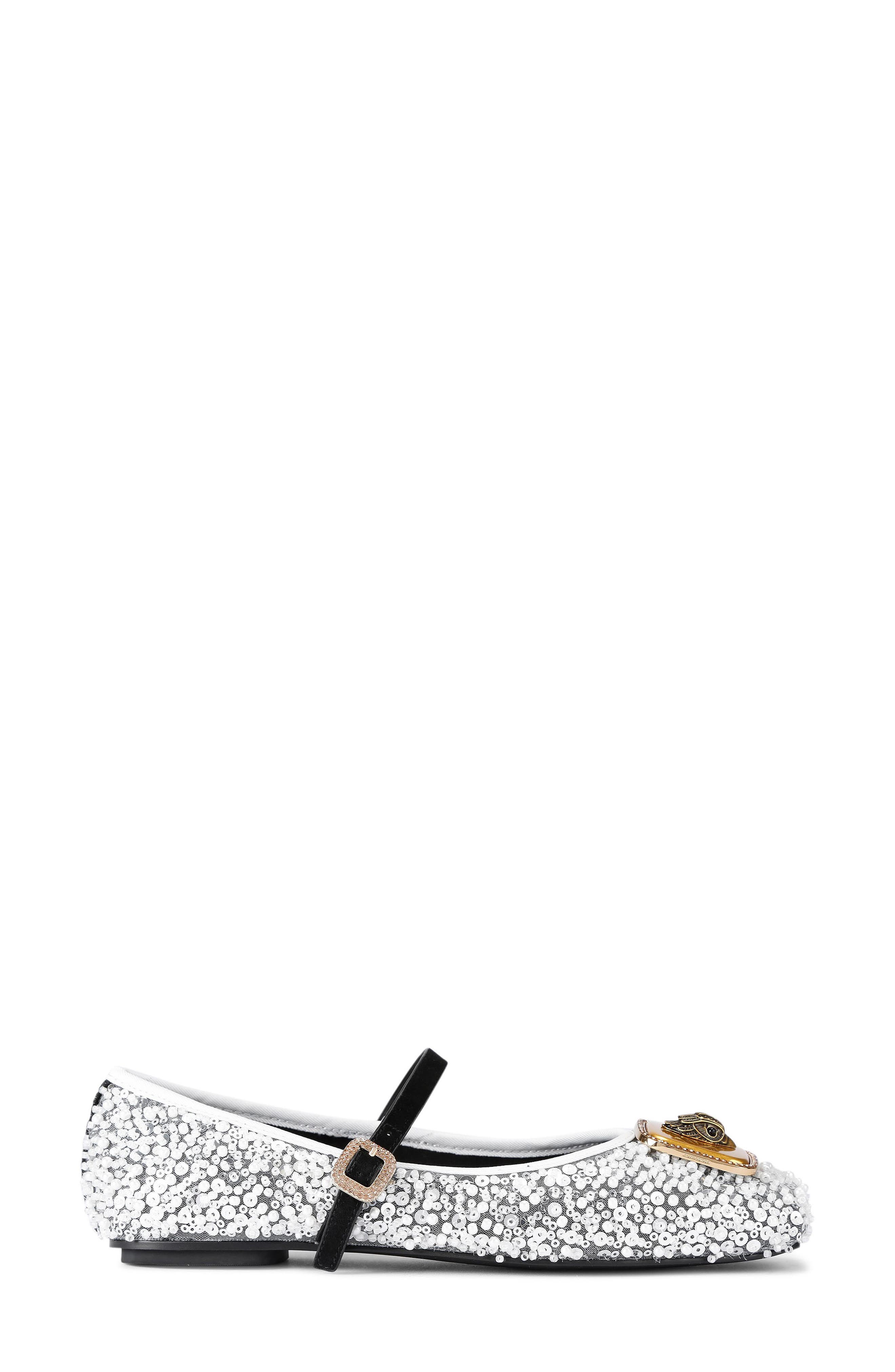 Kurt Geiger London Pimlico Mary Jane Ballet Flat, Main, color, Open White