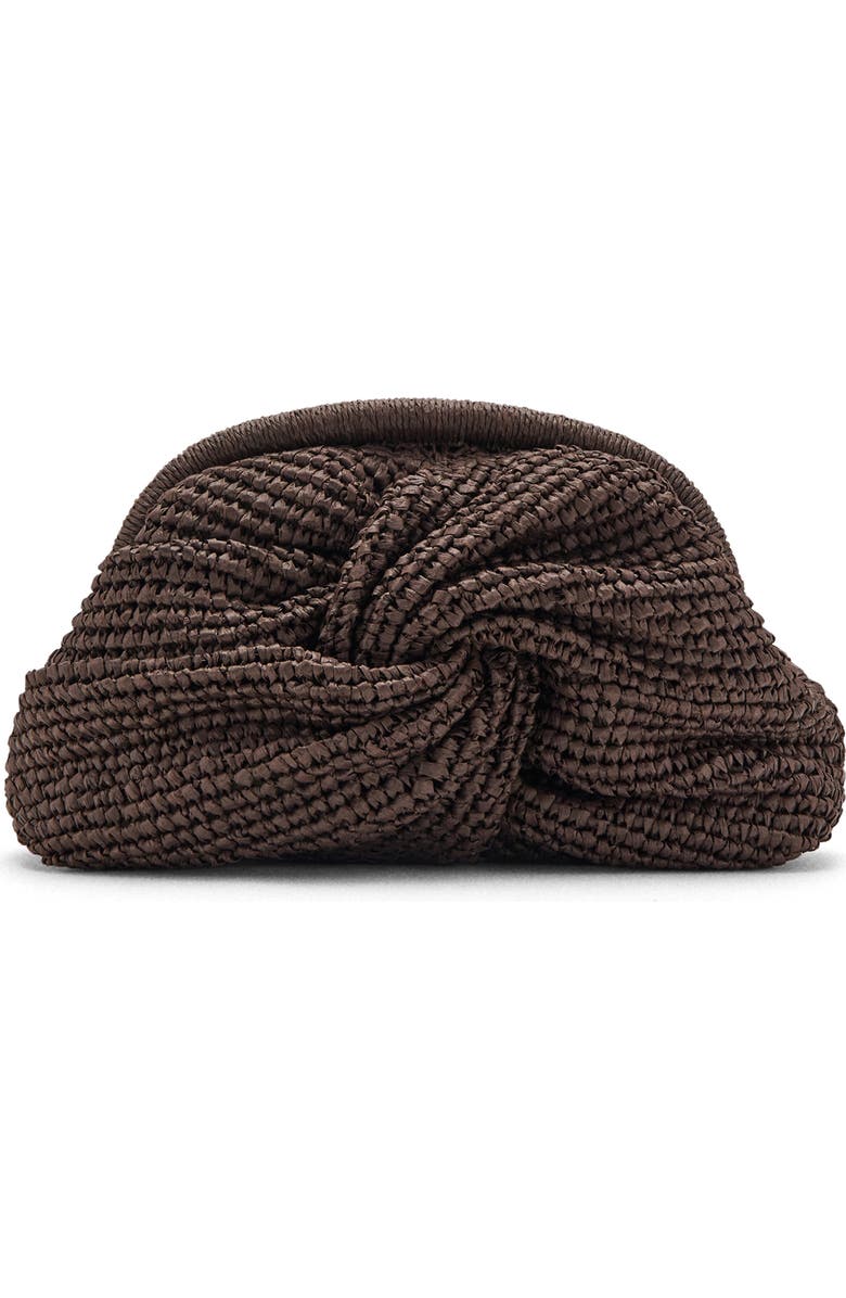 MANGO Natural Fiber Frame Clutch, Main, color,