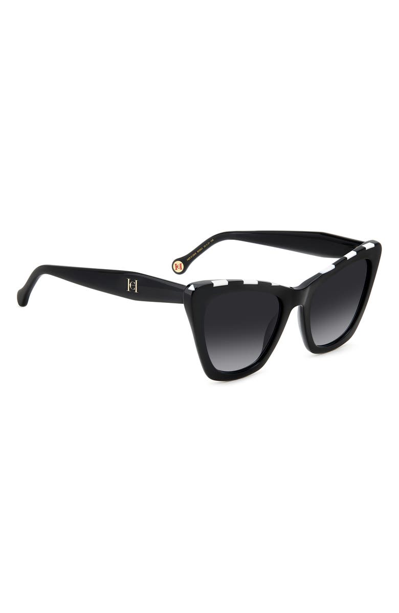 Carolina Herrera 55mm Cat Eye Sunglasses, Alternate, color, 