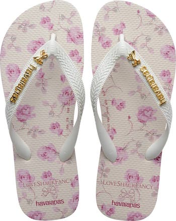 x LoveShackFancy Top Ribbon Flip Flop