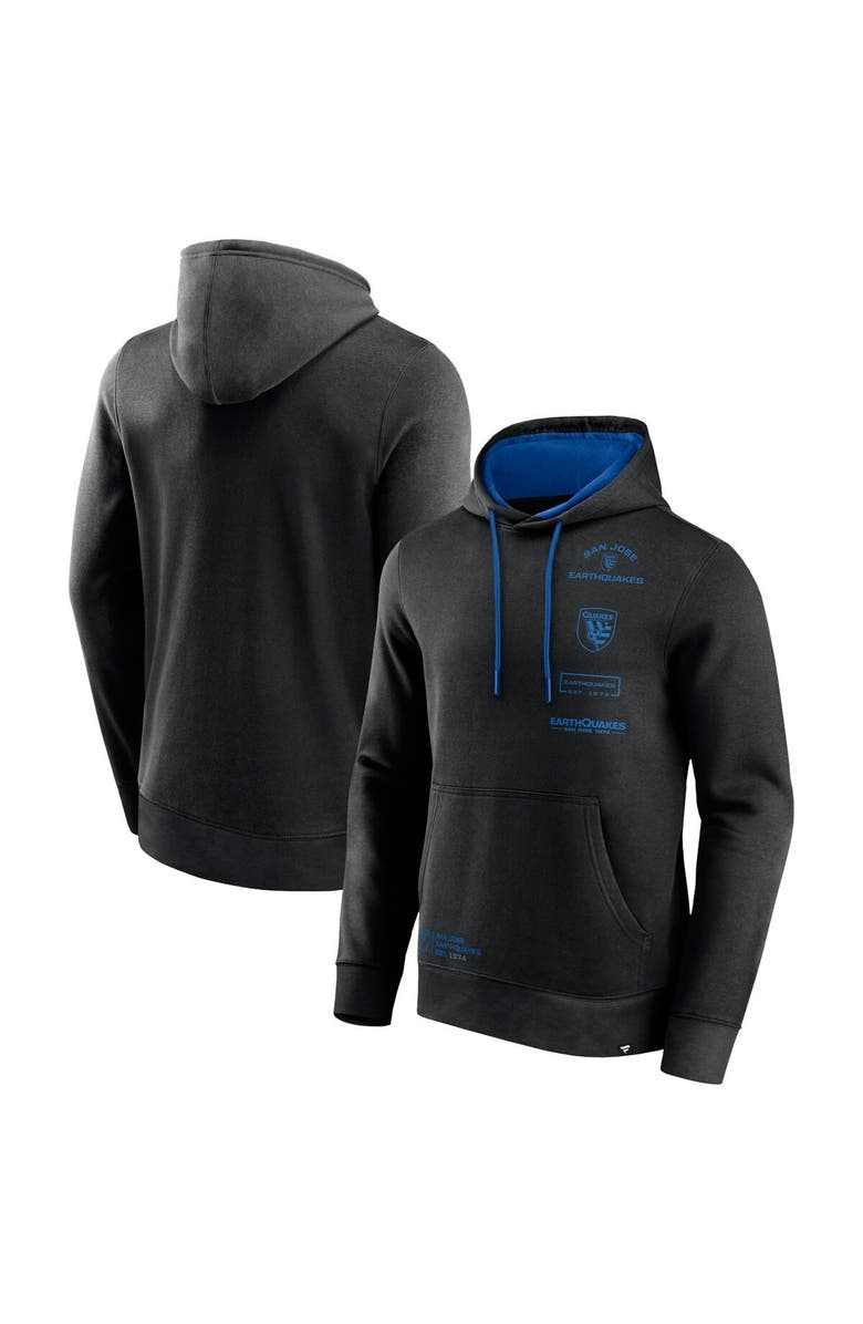 FANATICS Men's Fanatics Branded Black San Jose Earthquakes Halftime Pullover Hoodie, Main, color, 