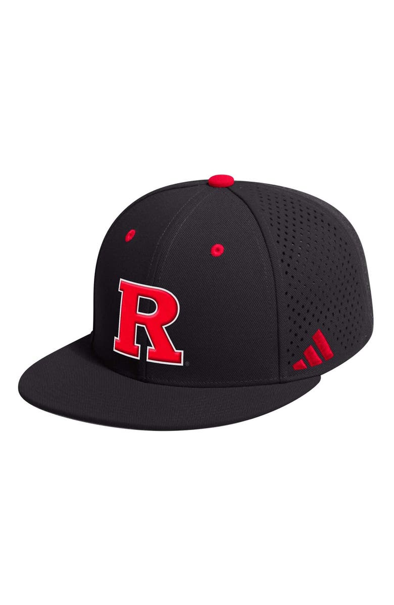 adidas Men's adidas Black Rutgers Scarlet Knights On-Field Baseball Fitted Hat, Alternate, color, Black