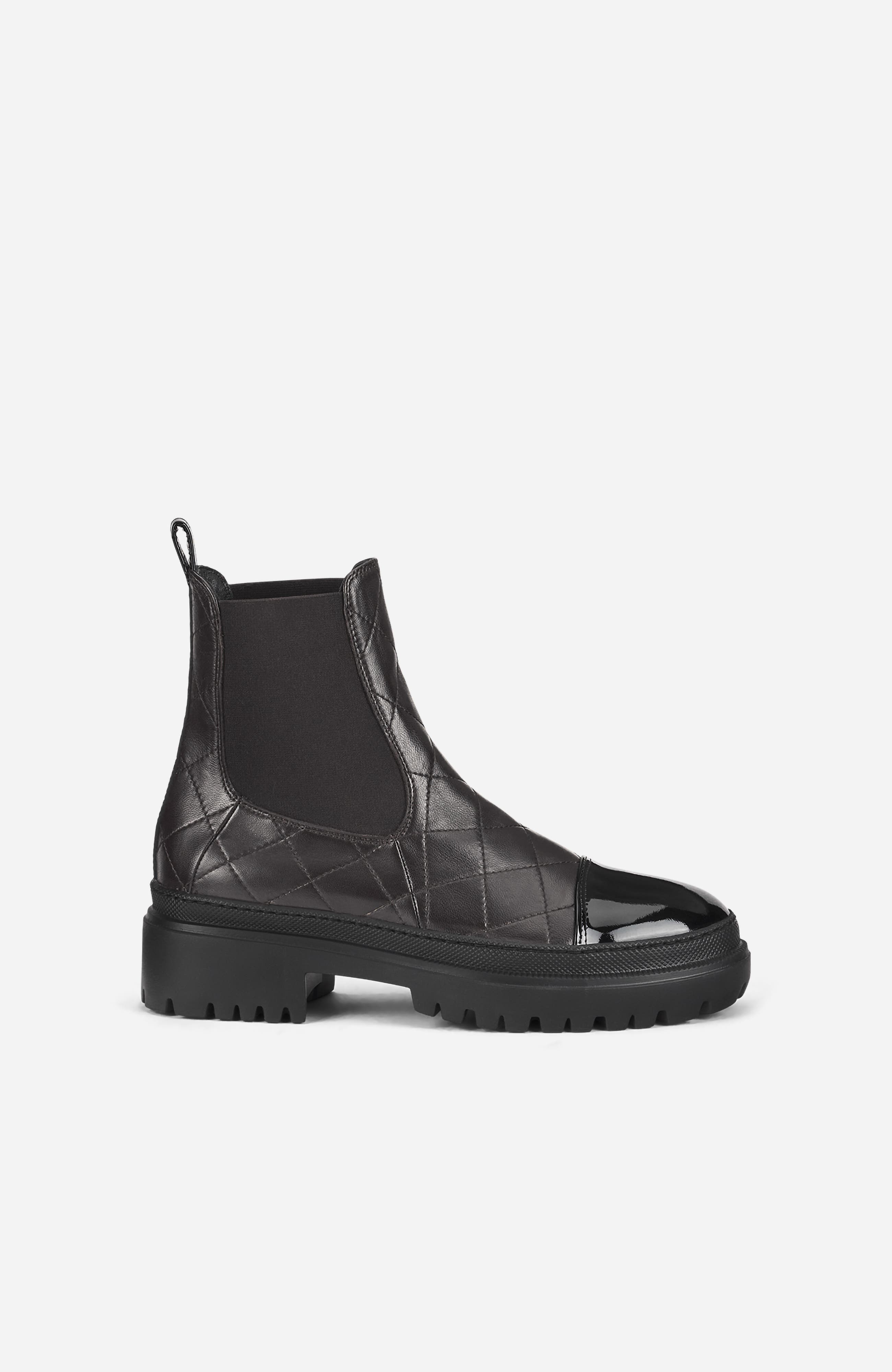 Mary Beat Quilted Ankle Boot, Main, color, Testa di Moro Nappa