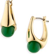 Kate Spade New York stone huggie hoop earrings